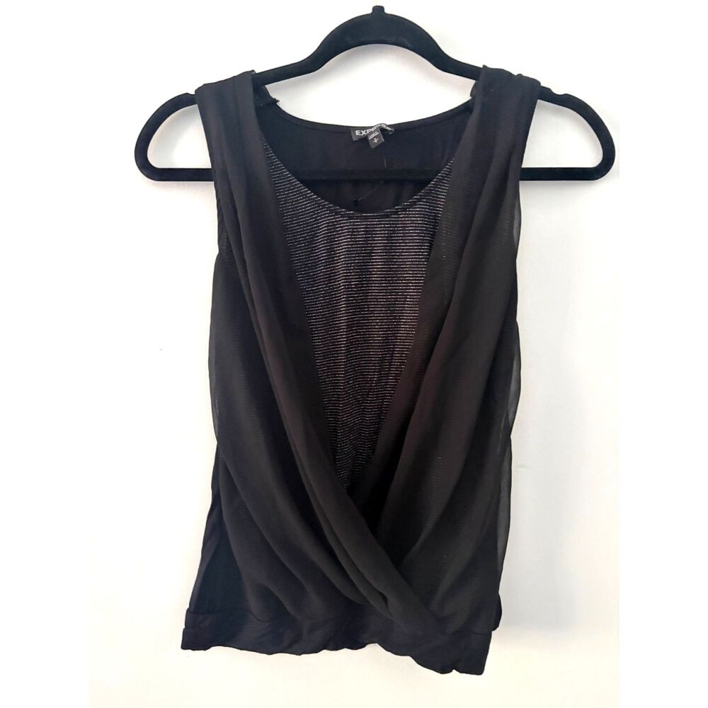 Express Black Sleeveless Scoop Neck Tank Top | Women’s Small